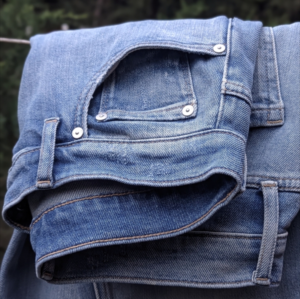 Outerknown S.E.A. Jeans Sz 28 Strand High-Rise Skinny Vintage Blue NWOT Ethical